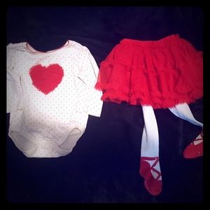 Children's place Valentine's 2 piece outfit